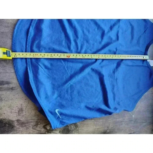 Women's Size S Nike Dri Fit  Just Do It Workout Tank Top Blue  Racerback - Picture 7 of 8